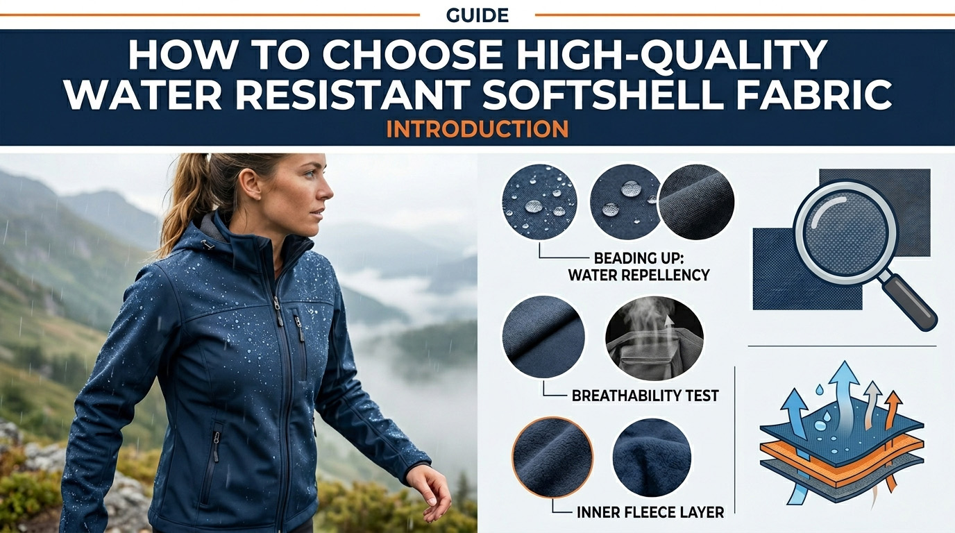 How to Choose High-Quality Water Resistant Softshell Fabric
